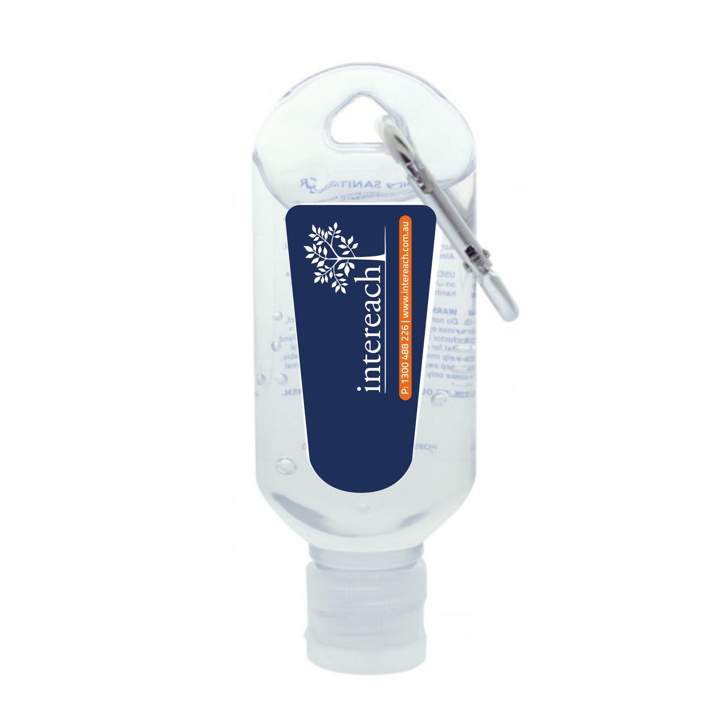 CUS97 60 ml Hand Sanitiser with Carabiner